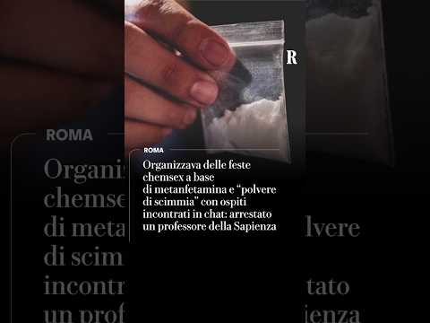 Video Arrestato un professore della Sapienza per aver organizzato feste chemsex