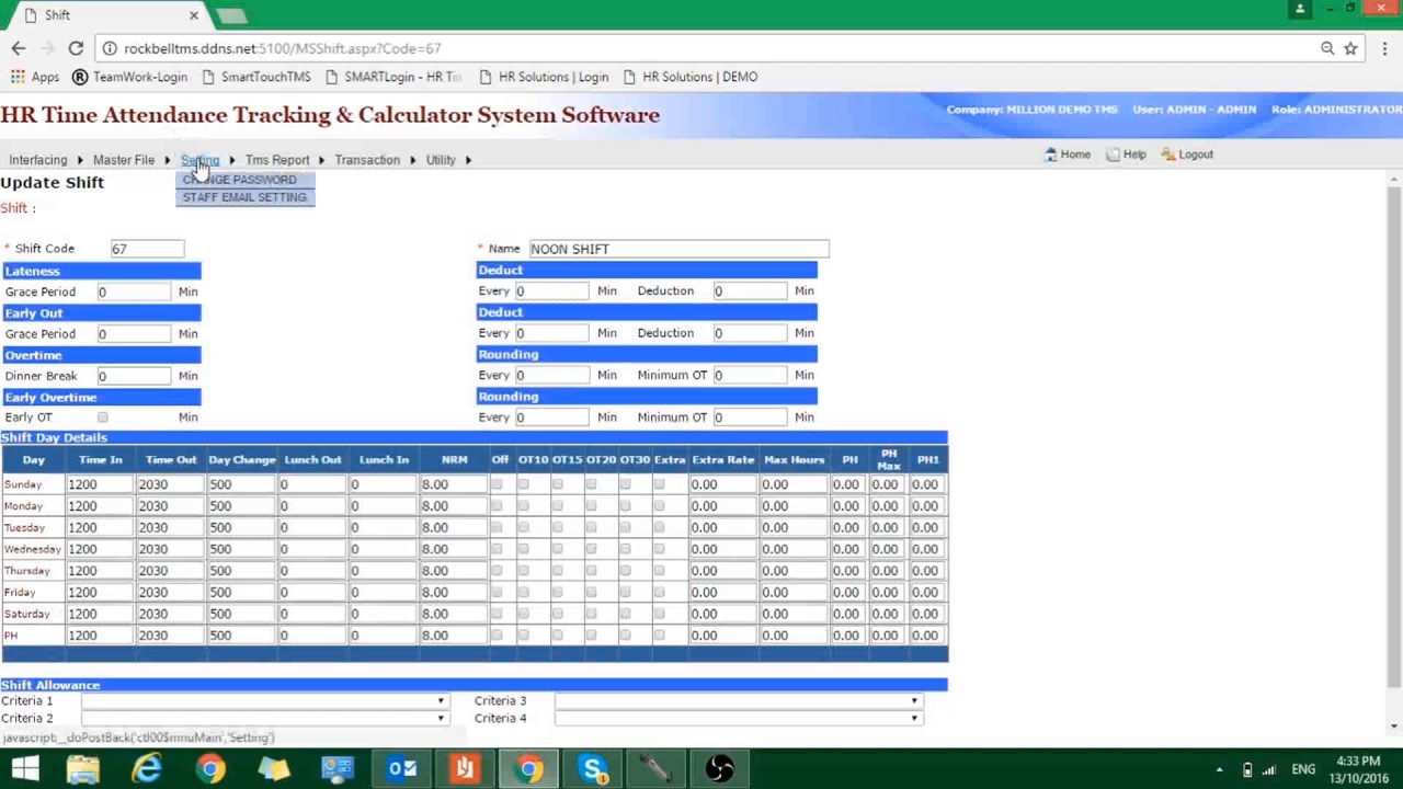 cloud hrs system time attendance system w million payroll software