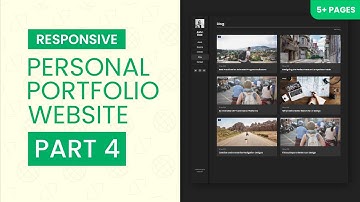 Responsive Personal Portfolio Website with HTML CSS JS - Part 4