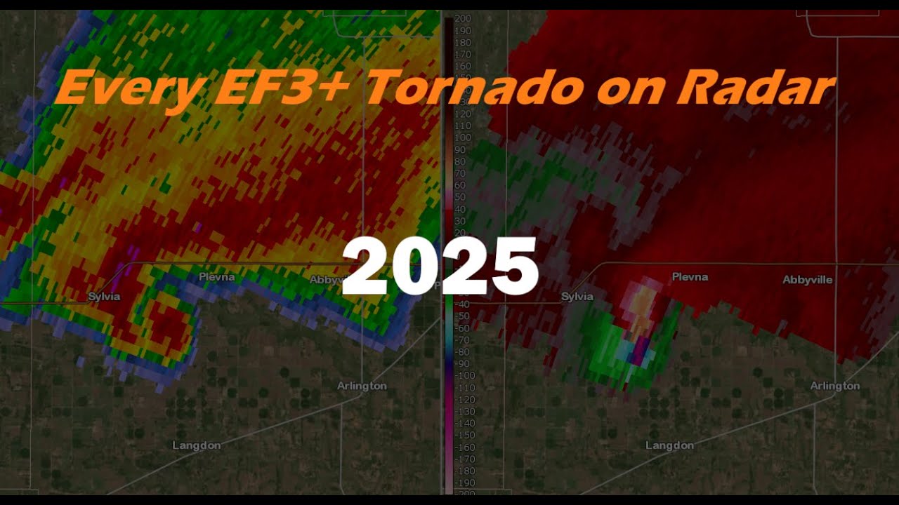 Every EF3+ Tornado of 2025 on Radar - YouTube