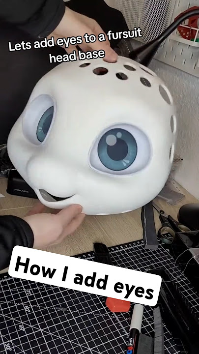How I add fursuit eyes #furry #fursuitmaker