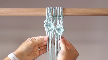 DIY Macrame Tutorial: How to Create a Vine/Leaf Pattern with 10 Strings!