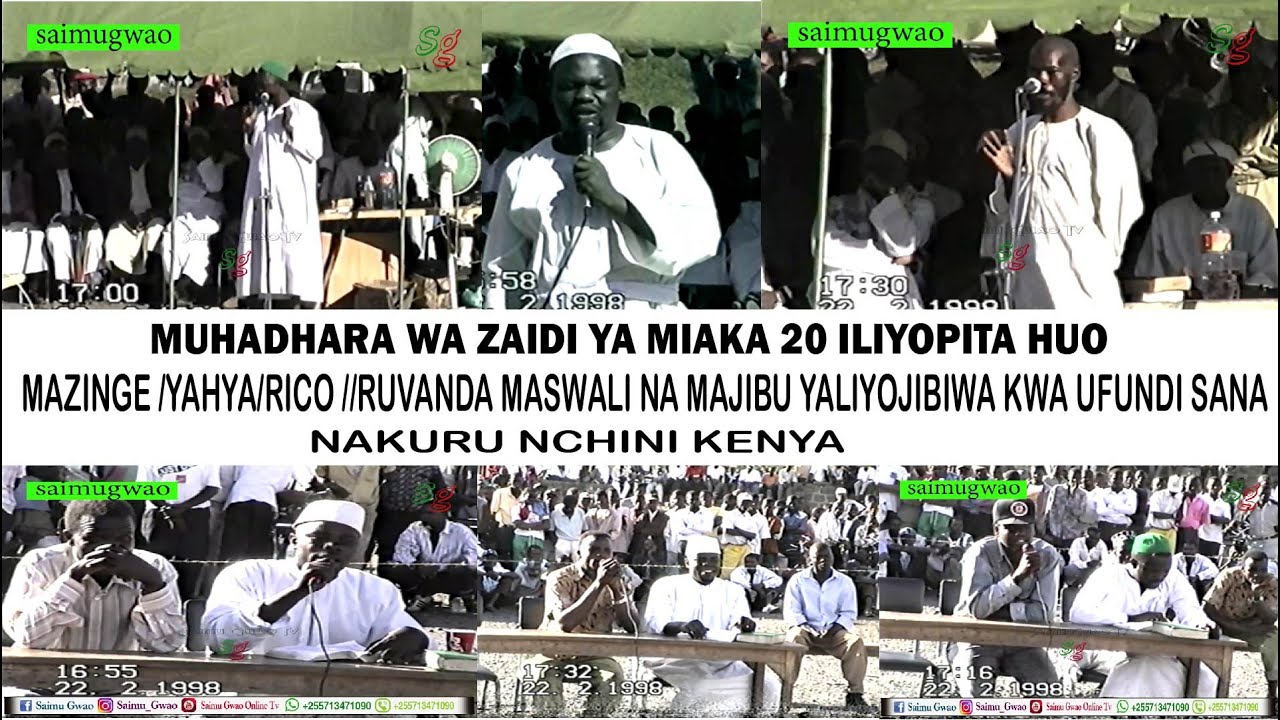 RICO/MAZINGE/MBWANA /YAHYA KATIKA MASWALI NA MAJIBU NA WAKRSITO WA KENYA HOJA TATA SANA ZAJIBIWA.