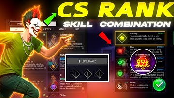 CS Rank NEW Character Combination | Best Character Skill For CS Rank | Best Combination