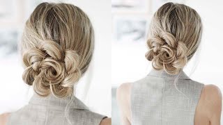 Flower Updo | Perfect for Wedding, Prom or Party | Quick and Easy!