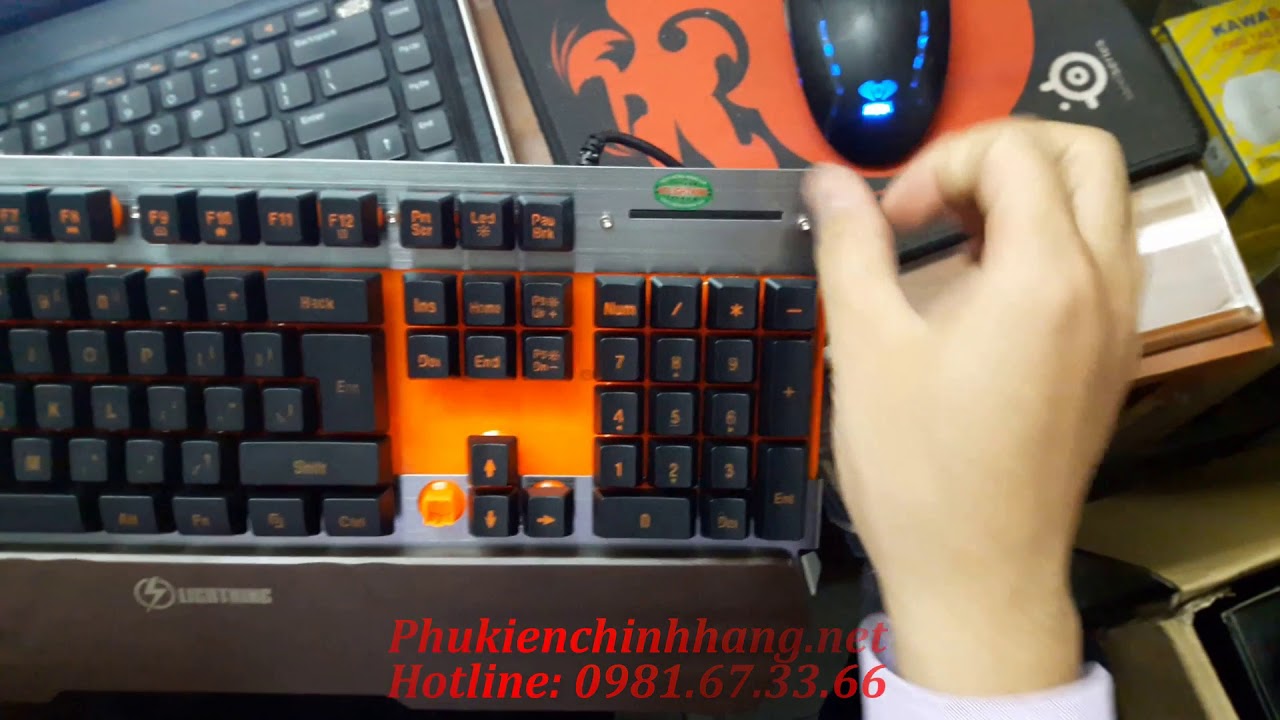 Review Bàn Phím Giả Cơ Lightning Forever, Ban phim gia co Lightning Forever Giá Chỉ 340k