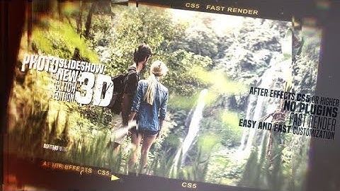 Photo Slide Show 3D New Glitch Edition | After Effects Template | Videohive #AfterEffectsTemplate