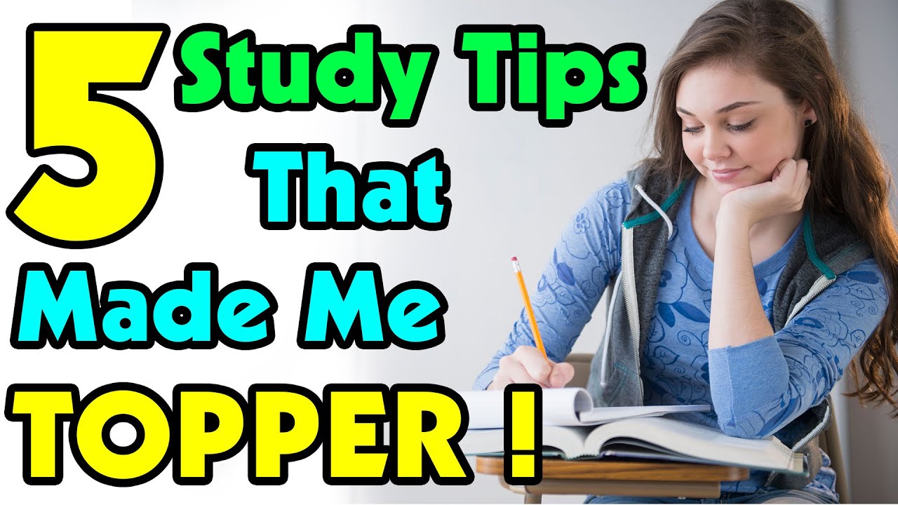 5 Study tips to be a topper in exams! YouTube