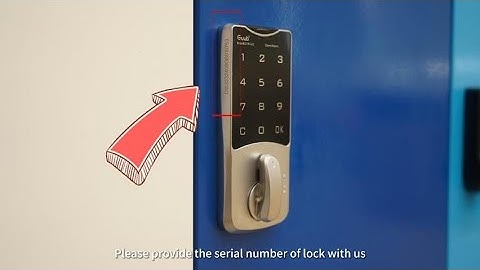 Guub D153-23 Intelligent Lock Touch Keypad Locker Lock Public User Video