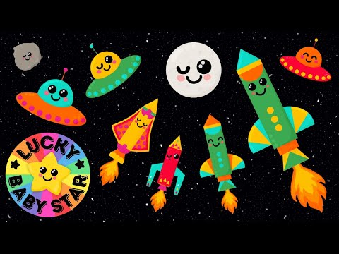 Return of the Rockets Sensory Space Exploration by Lucky Baby Star! Rocket Babies, UFOs & the Moon!