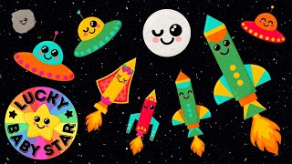Return of the Rockets Sensory Space Exploration by Lucky Baby Star! Rocket Babies, UFOs & the Moon!