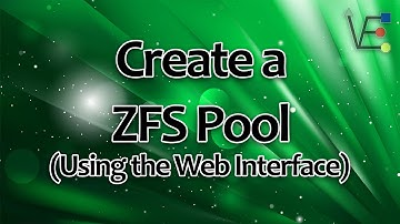 How to Create a ZFS Pool Using the Web Interface