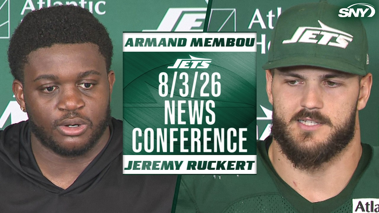Armand Membou, Jeremy Ruckert on Jets' offensive progress in training camp