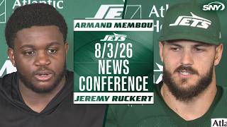 Armand Membou, Jeremy Ruckert on Jets' offensive progress in training camp
