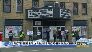 Protesters oppose Lowell Township data center plan