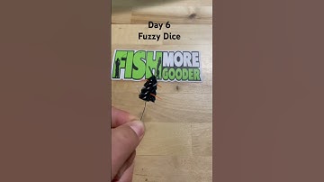 Day 6 of 30 Making Fuzzy Dice only using old junk fishing tackle #fishing #fishinglife #bassfishing
