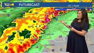 Tracking strong to severe storms that could bring flooding, damaging winds and hail