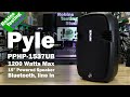 Overview of the PYLE PPHP1537UB Bluetooth PA Cabinet 15-Inch, 1200 Watt Powered Speaker