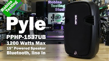 Overview of the PYLE PPHP1537UB Bluetooth PA Cabinet 15-Inch, 1200 Watt Powered Speaker