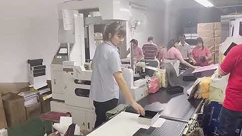 Rigid Box Machine HM-600G Automatic Gluing and Spotter Machine with high speed 31 pcs/min