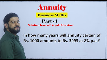 Annuity Part 4 Business Math Class 12 in Nepali Exam solution
