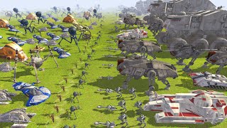 The Largest Clone Wars Tank Battle EVER! - Men of War: Star Wars Mod Battle Simulator screenshot 2
