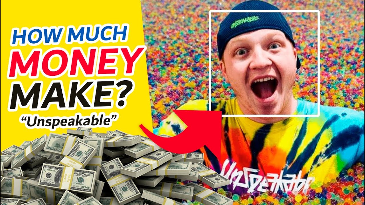 How Much Money UNSPEAKABLE Make? 🤑 #monetizedyoutubechannel - YouTube