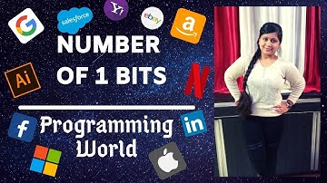 Number of 1 bits | Count of Bit 1 | Programming | Placements | Leetcode |Interview