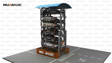 ARP Space-Saving Vertical Rotary Parking System: Animation video