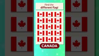 Find the Different Flag 🕵🏻‍♂️ Canada 🇨🇦