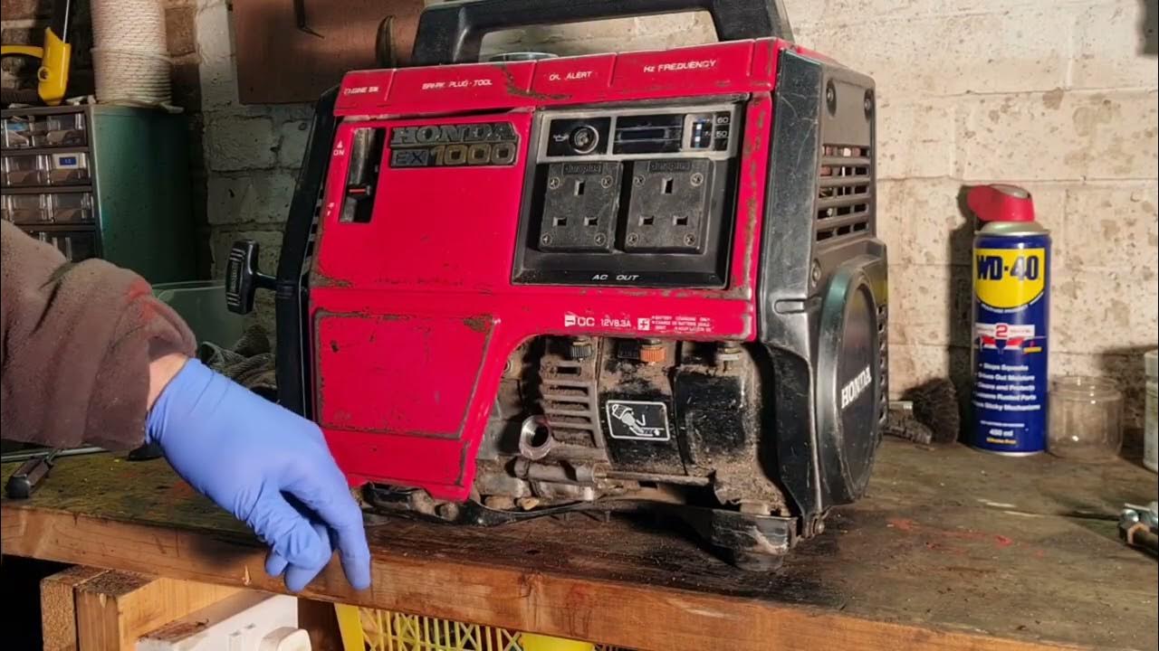 Honda EX1000 Generator service and load test. YouTube