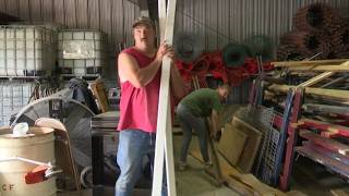 Setting up for the Jefferson Co. Fair