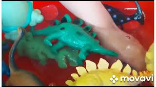 Играем с Сынишкой Динозавр Рекс и малиновый сок 8июля 2023