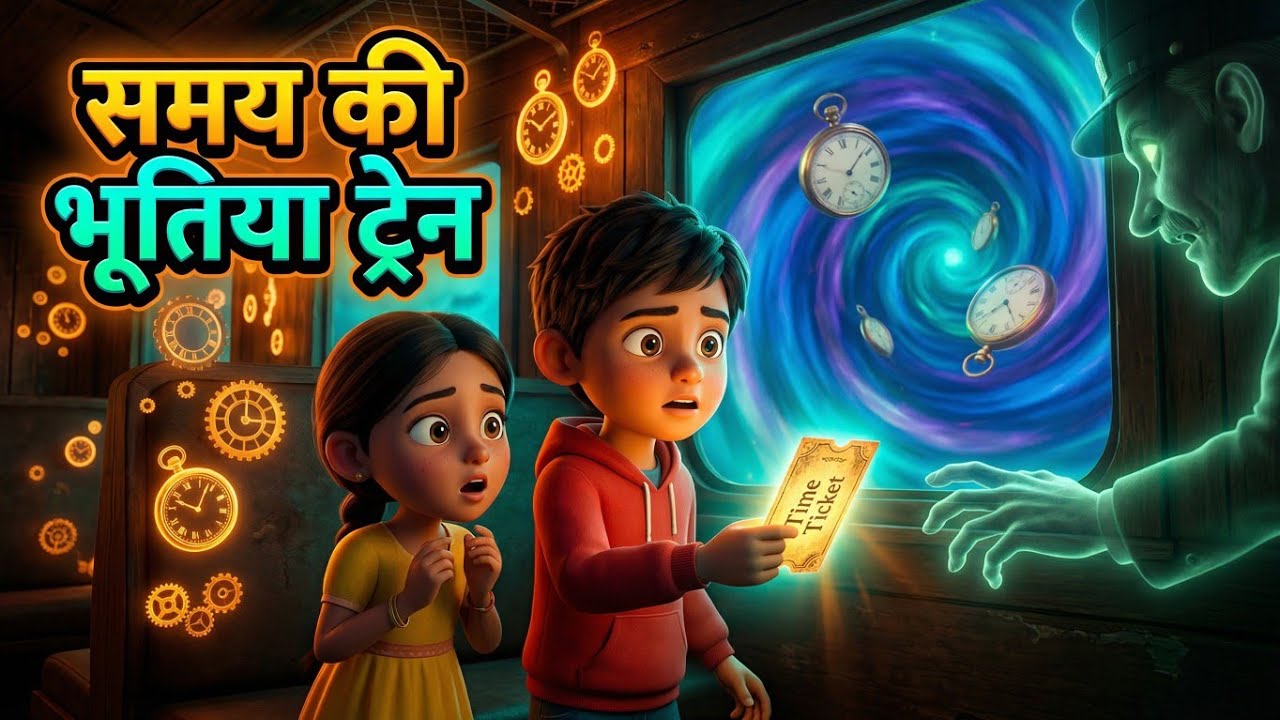 Sunny-Anu aur Samay Ki Bhootiya Train@ZunoKid (Full 3d Cartoon video)