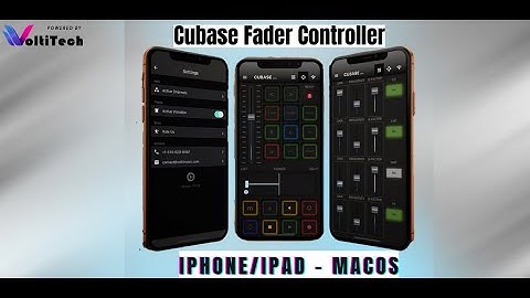 Cubase Fader Controller | How to setup Iphone/Ipad with masOS