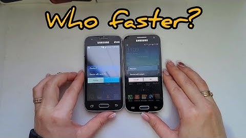 Who faster? Samsung Galaxy Ace 4 vs S4 Mini boot animation speed test