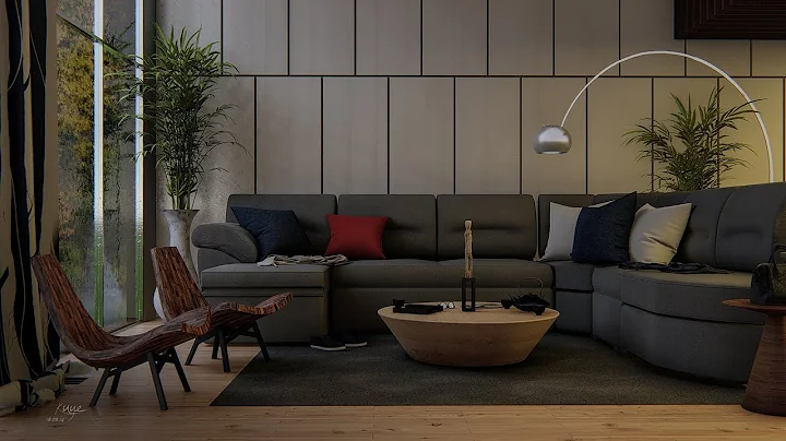 #1 LIVING ROOM | Lumion 8 Rendering Process + Sketchup Speedbuild