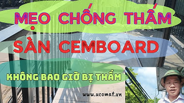 Mẹo chống thấm cho sàn Cemboard