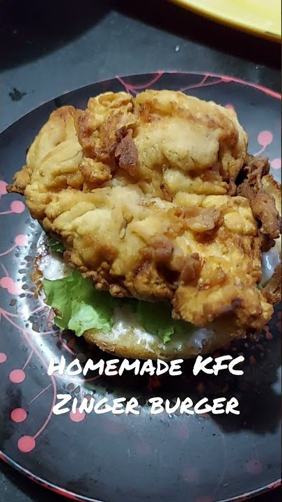 KFC Zinger Burger 🍔..Recipe is up on my channel.Do check n dnt forget to subscribe n press bell icon