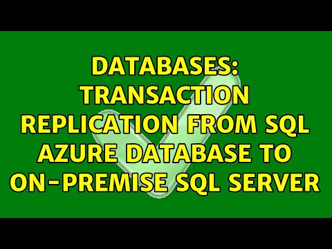 Databases: Transaction replication