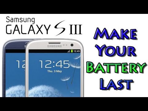 Galaxy S3 - How to Make Your Battery Last (Conserve Your Battery)​​​ | H2TechVideos​​​