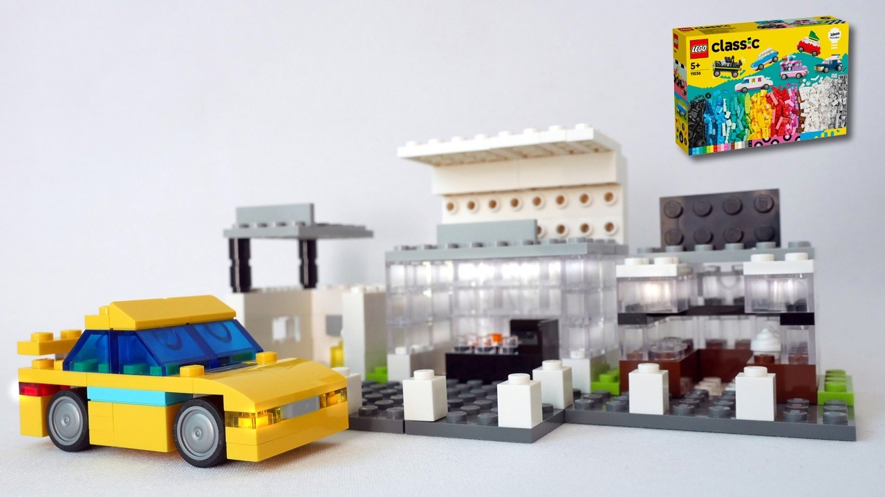 How to Build a Tax and Shopping Mall with LEGO Classic – Alternate! 車、タクシーとショッピングモールの作り方