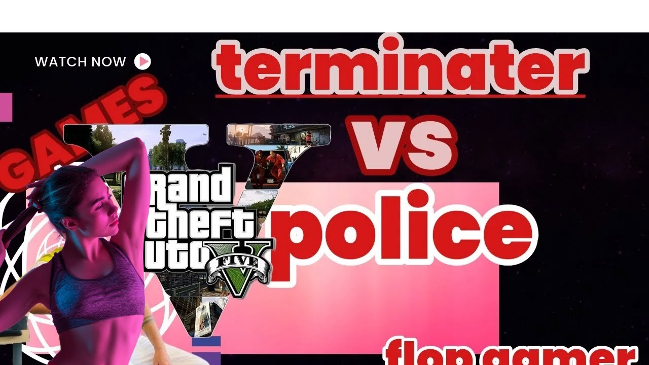 Grand Theft Auto V GTA 5 - Five Star POLICE CHASE with terminater ...