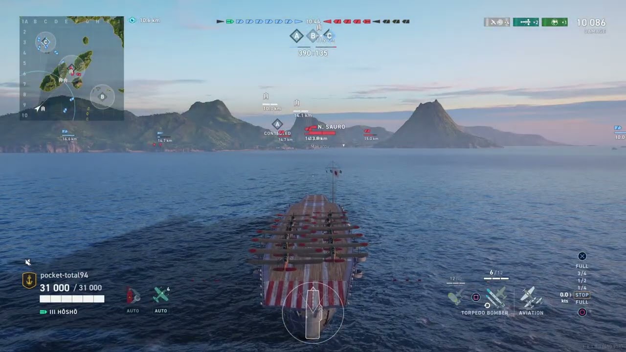 World of war ships epic gameplay with aircraft carrier