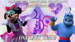 Let’s Celebrate Disneyland Paris 30th Anniversary shows and shopping one last time