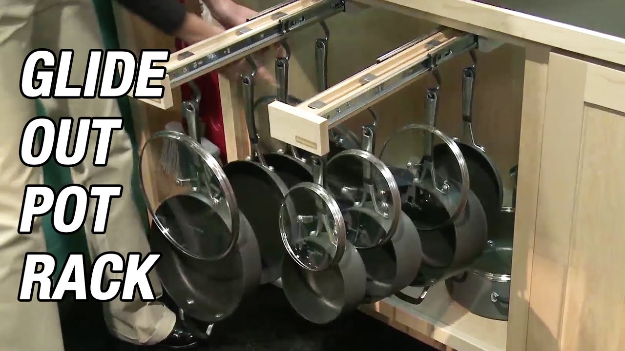 Glide-Out Rack for Pots, Pans and More - YouTube