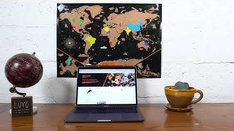 Newverest Scratch Off World Map