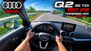 🔥 2026 Audi Q2 35 TDI 150 PS | TOP SPEED POV 🚘💨