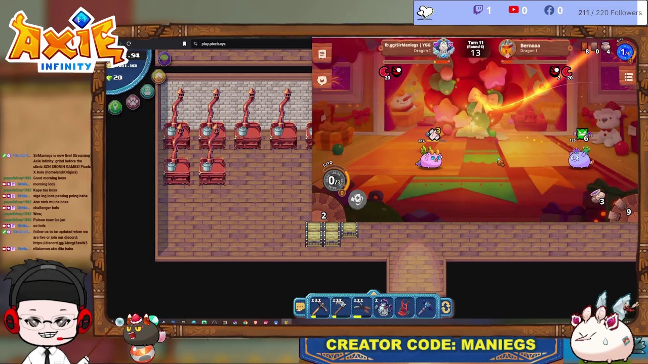 grind before the climb SZN $RONIN GAMES! Pixels X Axie (homeland/Origins)