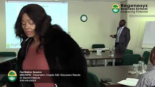 MBA/MPM - Dissertation Chapter 5 & 6 - Facillitation Session - 17 August 2019